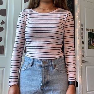 Light Pink Striped Longsleeve